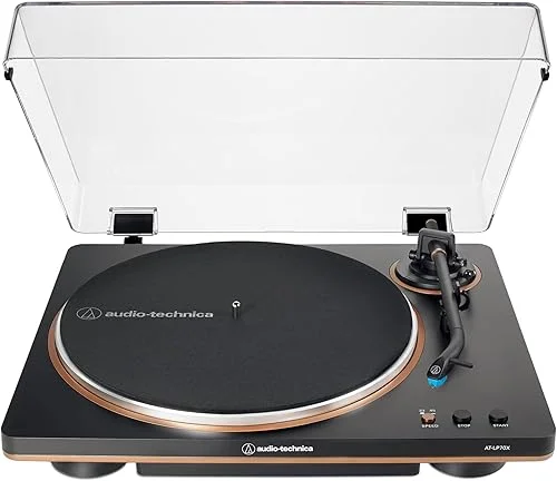 Audio-Technica AT-LP70X Fully Automatic Belt-Drive Turntable – Black/Bronze