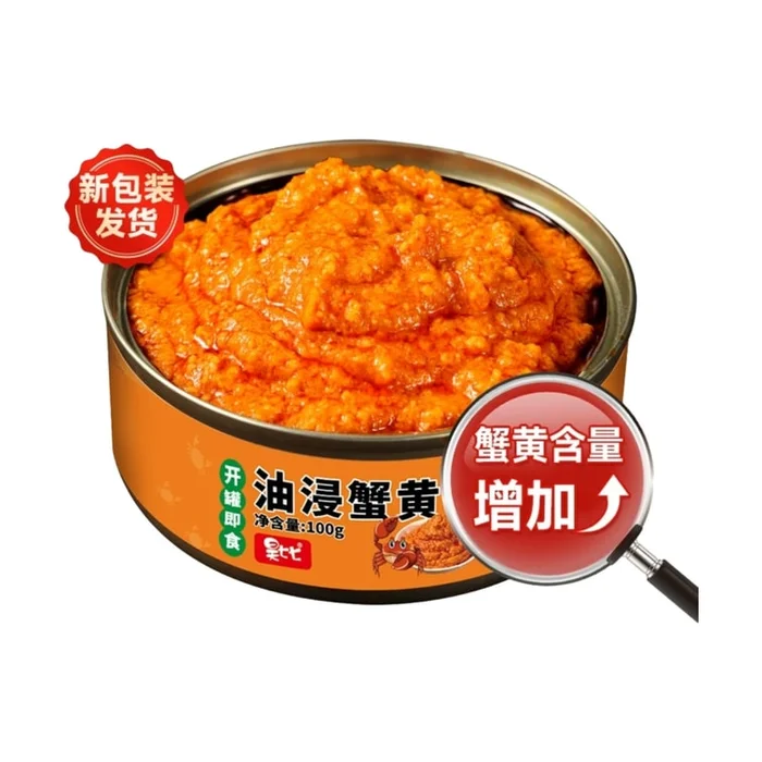 Authentic crab roe sauce bibimbap instant seafood soaked in oil 100g*1 can