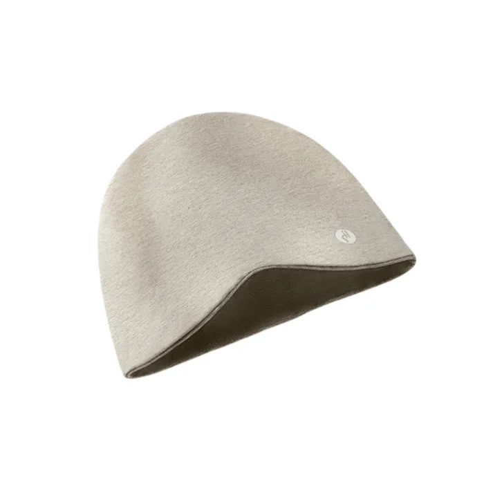 Autumn Winter Ear Protection Thickened Warmth Pile Hat Sleeping Shading Hat Light Grey 2