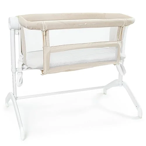 Baby Delight Beside Me Wink Bassinet | Bedside Sleeper | 7-Position Height Adjustment | Organic Oat