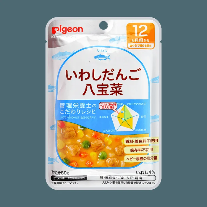 Baby Food Anchovy Rice Ball Mixed with Eight Treasures 2.82 oz 12M+