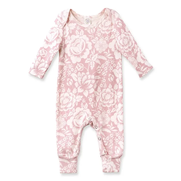 Baby Girl’s Vintage Rose Cotton Romper