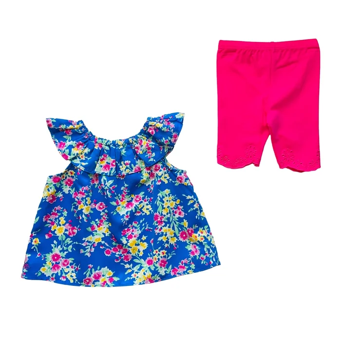 Baby Girls Poplin Floral Legging Set