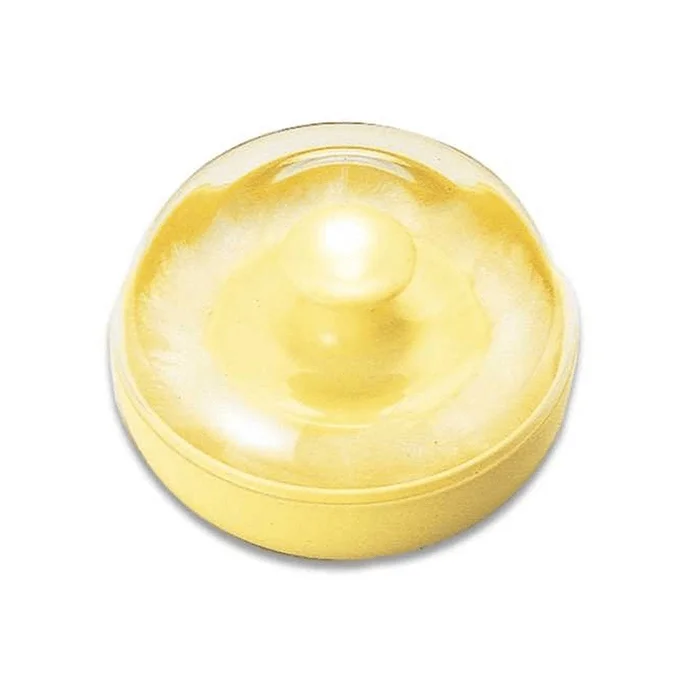 Baby powder puff yellow U shape