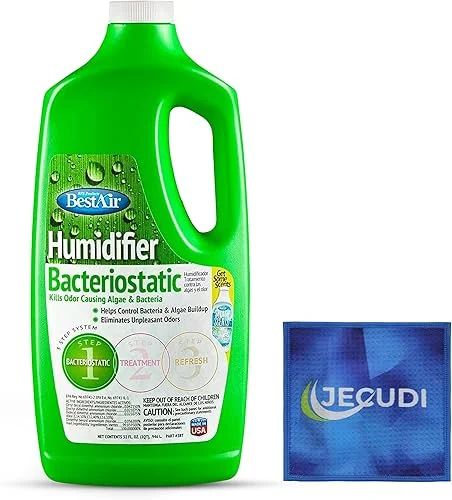 Bacteriostatic Humidifier Water Treatment – Comprehensive Humidifier Cleaning Solution – Universal Humidifier Water Additive – Odorless Humidifier Descaler Solution – Effective Treatment (1 pack)