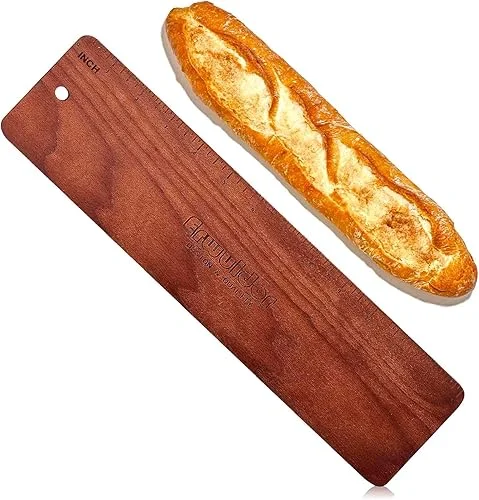 Baguette Transfer Peel – Oversized 23′ Precious Natural Walnut color Baguette Peel & Baguette Flipping Board – Exquisite and Burr-Free Bread Peel – Professional Baguette Bread Tool