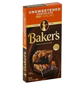 Baker’s Bakers Chocolate Unsweetened-4 oz.-12/Case