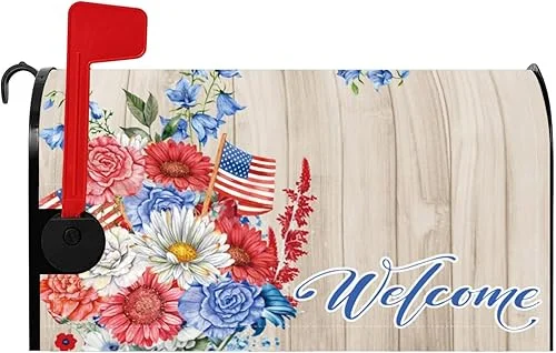 Baocicco Yellow Sunflower Mailbox Covers Three Grones Spring Summer Flower Mailbox Cover Magnetic Standard Size 21×18 Inch Waterproof Letter Post Box Wrap Cover for Garden Yard Farmhouse Decor