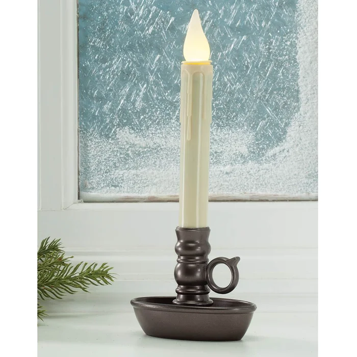 Battery-Operated LED Single Window Candle