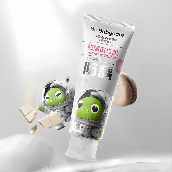 BC BABYCARE Kids Anti – Cavity Toothpaste, Strawberry, 45g