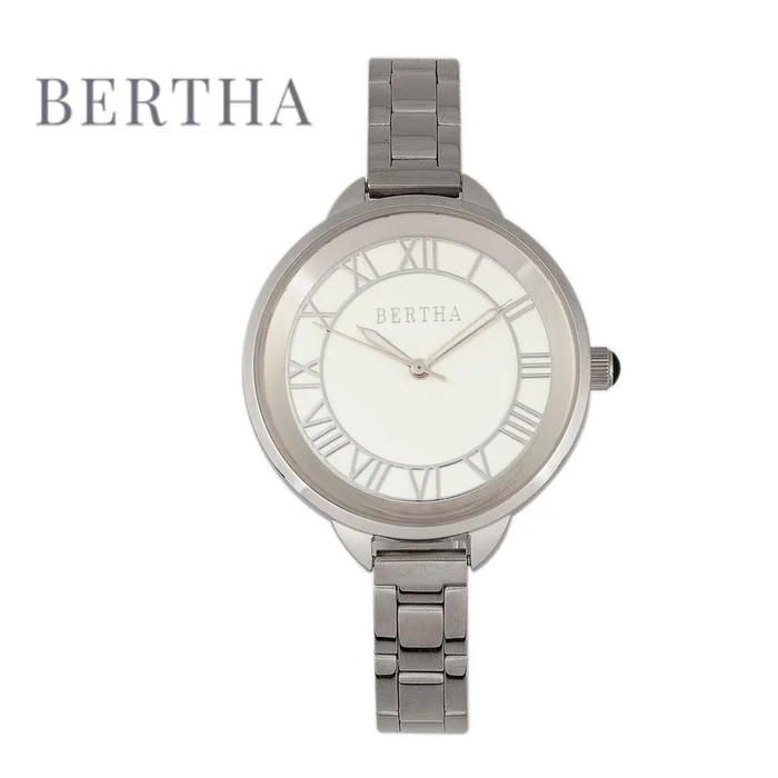 Bertha Madison Sunray-Dial Bracelet Watch for Women