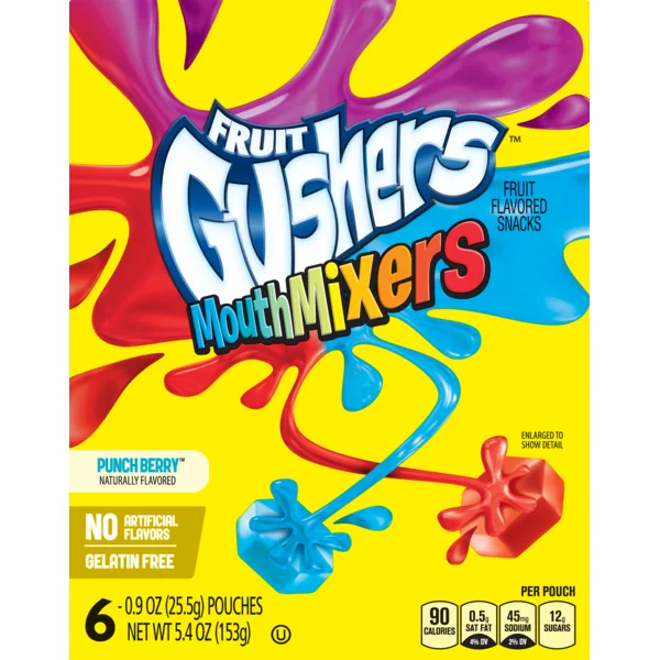 Betty Crocker Gushers Mouth Mixers Punch Berry