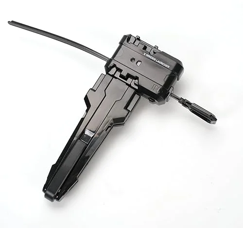 Bey X Winder Launcher, with Blade X Grip for Easy Control,Battling Gyro Accessories(Black)