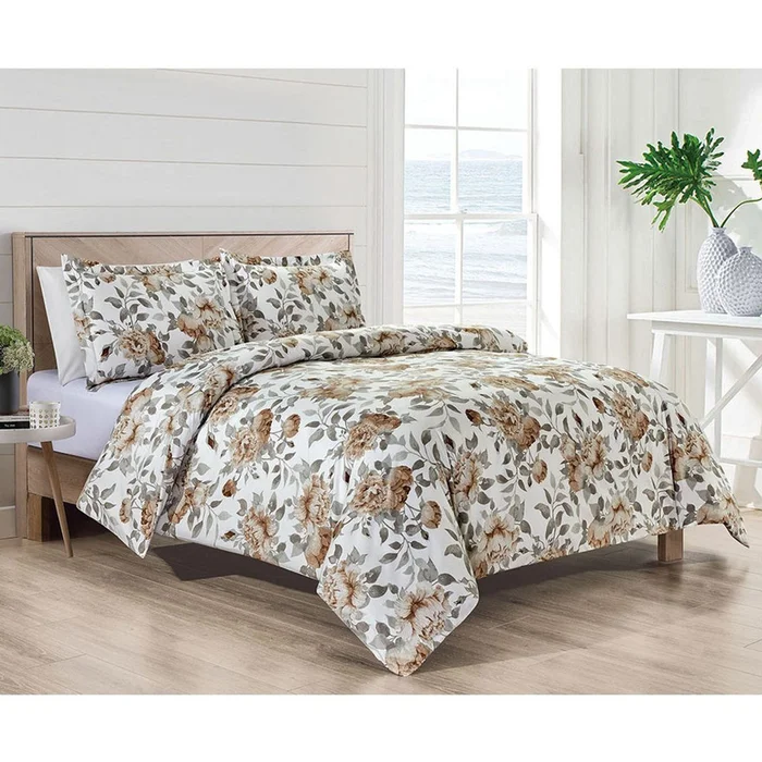 Bibb Home® 4-Piece Duvet & Down Alternative Comforter Set