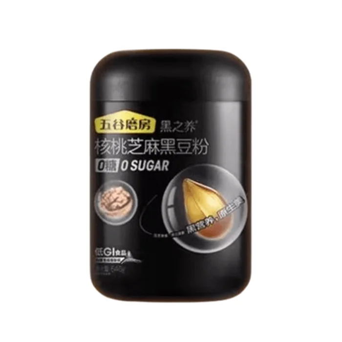 Black Nourishing Walnut Sesame and Black Bean Powder Nutritious Breakfast 600g per can
