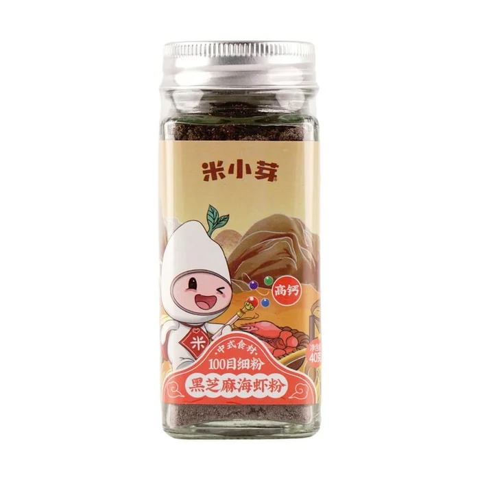 Black Sesame Shrimp Powder For Kids, 1.41 oz