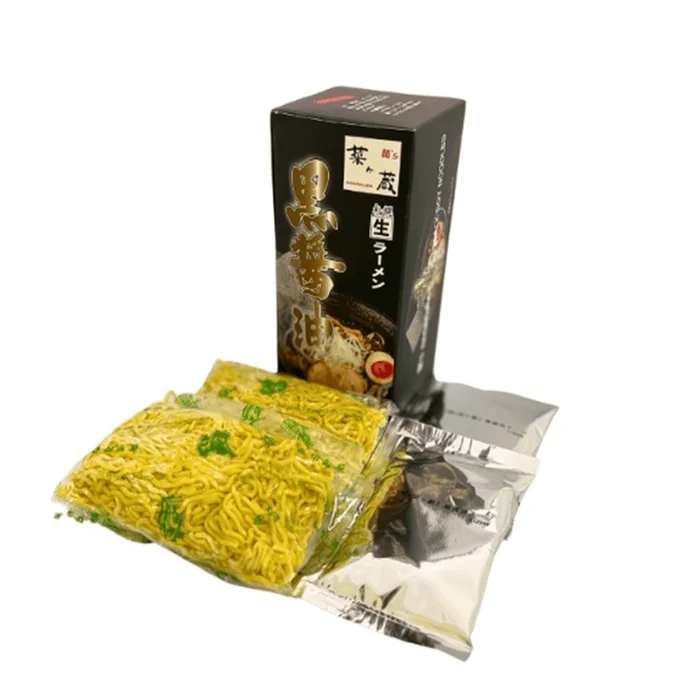 Black Soy Sauce Ramen 2 Servings Raw Noodle Set
