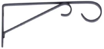 Black Steel 9 In. H Straight W/loop Plant Hook