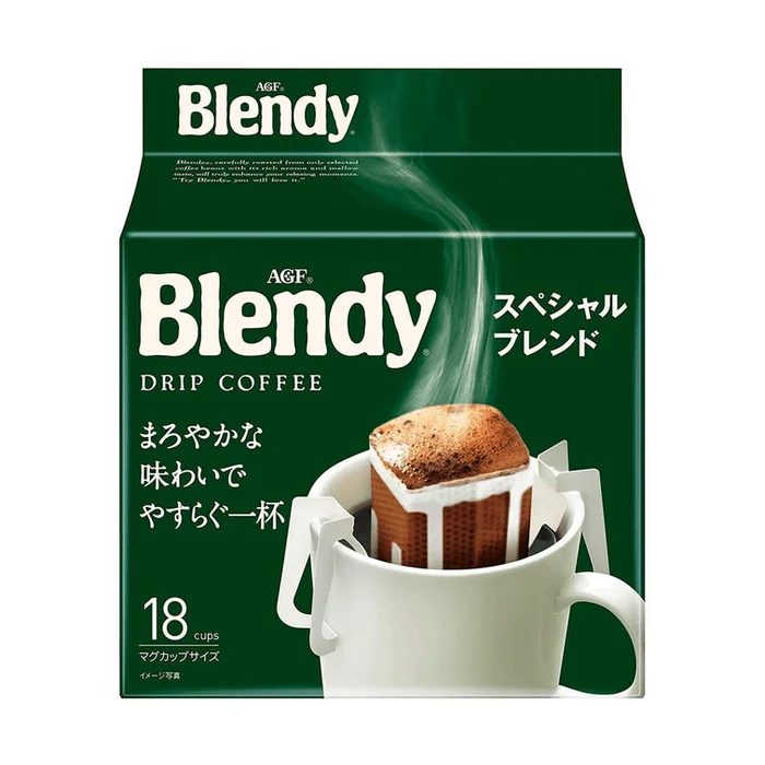 Blendy Drip Coffee Concentrated Instant Black Coffee Original Flavor 7g*18 Bags