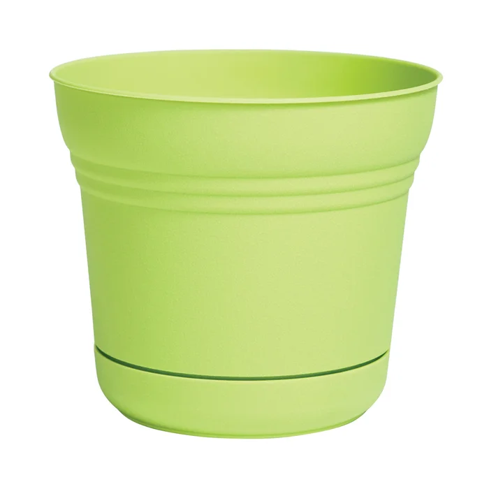 Bloem SP0725 Saturn Planter, 7.3 in W, Bell, Plastic, Honey Dew, Matte