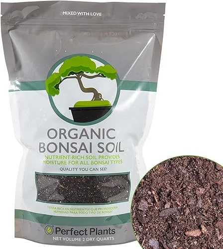 Bonsai Soil by Perfect Plants – 2qts. | Premium All-Purpose Mix Bonsai Tree Varieties
