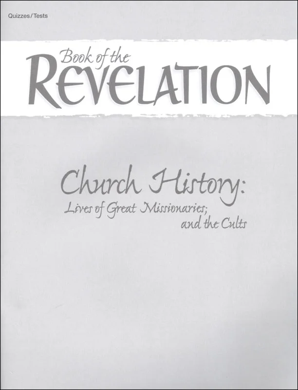 Book of Revelation Quiz and Test Book