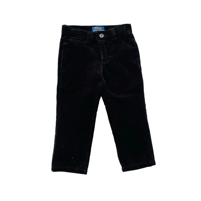 Boys Black Corduroy Pants