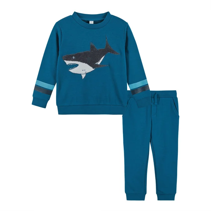 Boys Shark Sweatsuit Set