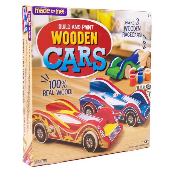 Build & Paint Wooden Cars