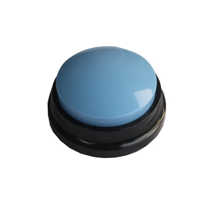 Button Speaker Black Base Light Blue Recording Model Diameter 88x Height 42+Random Color Square Anti Slip Pad