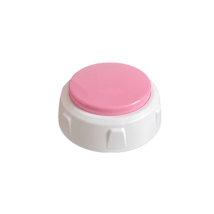 Button Speaker White Background Pink Recording Model Diameter 75x Height 34+Random Color Hexagonal Anti Slip Pad