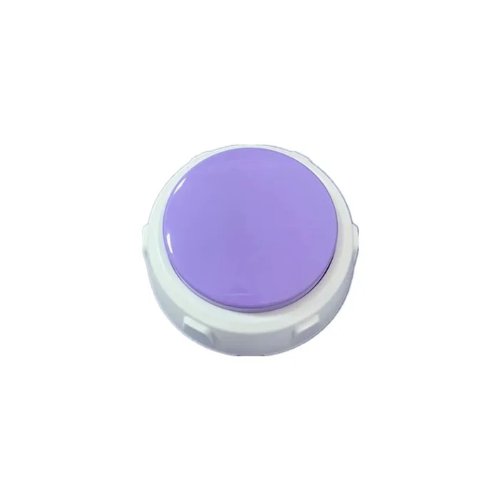 Button Speaker White Background Purple Recording Model Diameter 75x Height 34+Random Color Hexagonal Anti Slip Pad