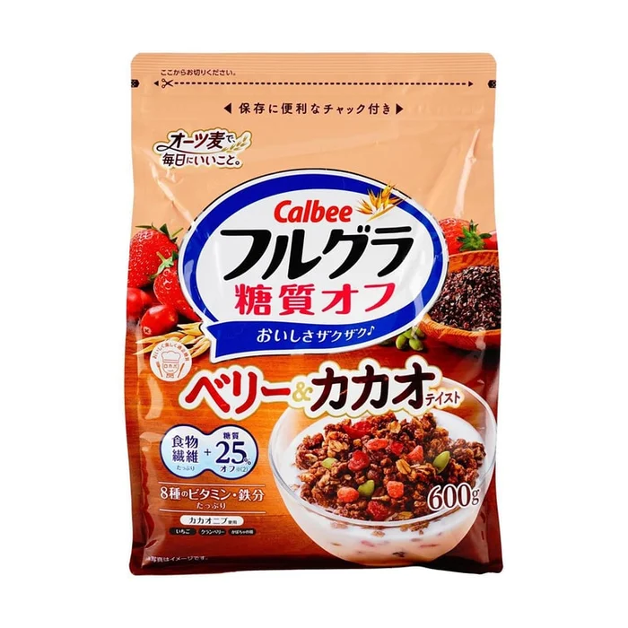 CALBEE Frugra Fruit Granola Berry and Cocoa, 21oz 600g