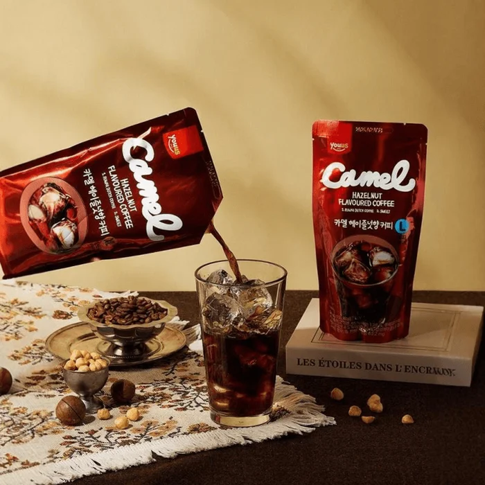 CAMEL Hazelnut Flavored Coffee Ice Pouch Drink 11.49 fl oz【GS25 Selected】