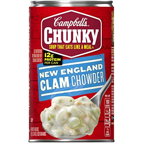 Campbell’s Chunky New England Clam Chowder, 18.8 oz