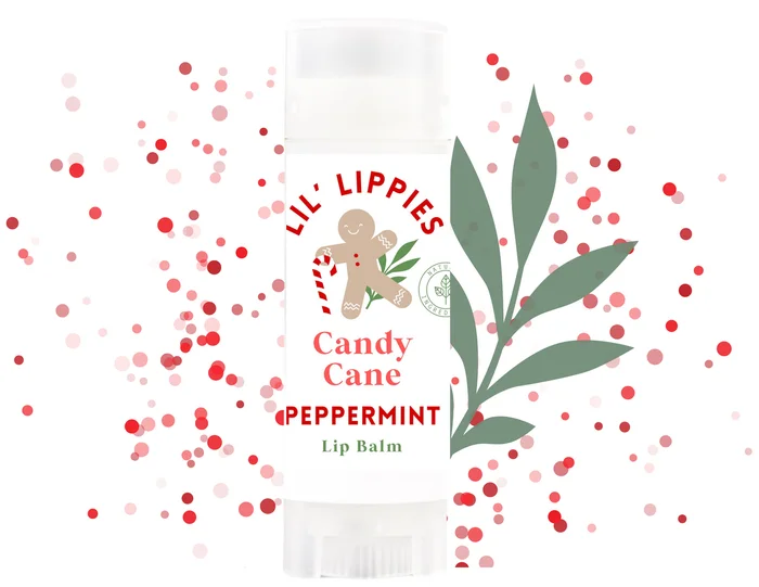 Candy Cane Lip Balm – Lil’ Lippies Kids Peppermint