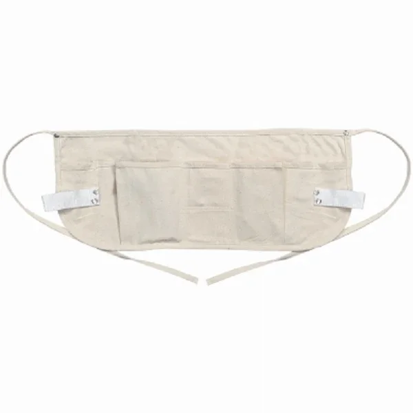 Canvas Tool Apron With Five Pockets For Durable Hands-free Tool Storage