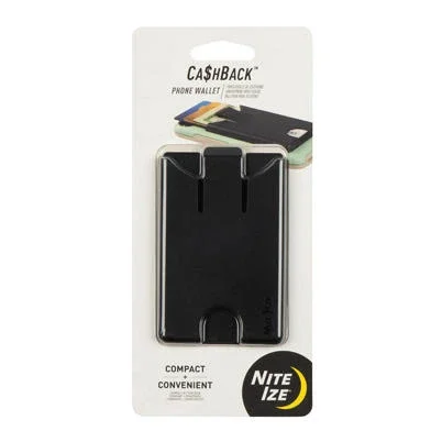 Cashback Cell Phone Wallet, Black