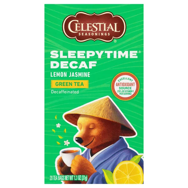 Celestial Seasonings Green Tea, Decaf, Lemon Jasmine, Tea Bags