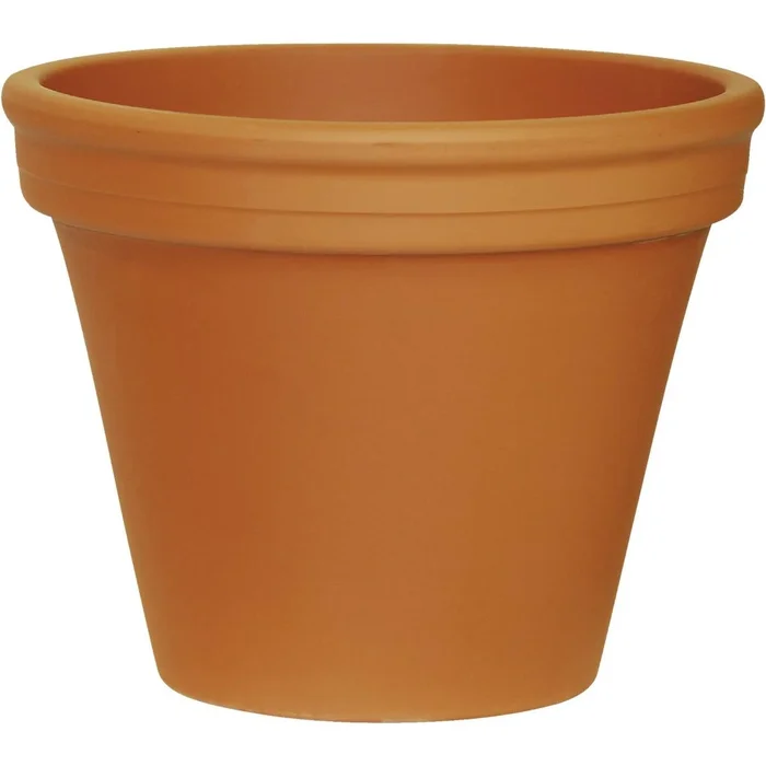Ceramo 8-3/4 In. H. X 10-1/4 In. Dia. Terracotta Clay Standard Flower Pot