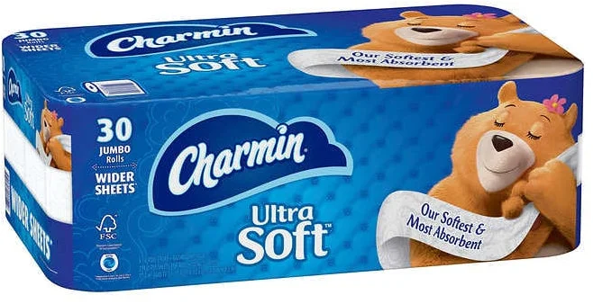 Charmin Ultra Soft Bath Tissue, 2-Ply 214 Sheets , 30 ct