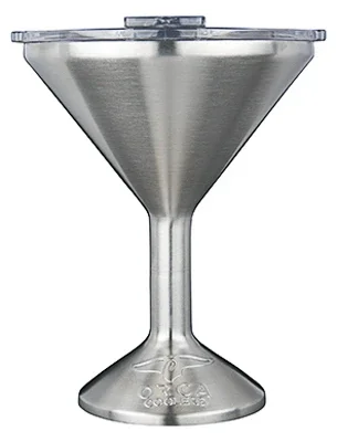 Chaser Martini Glass, Stainless Steel, 8 Oz.