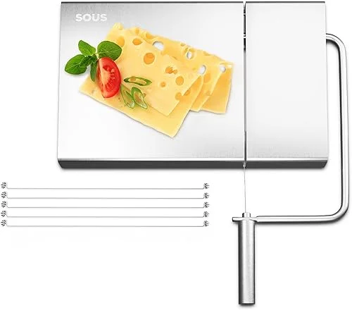 Cheese Slicers For Block Cheese – Cutter With Wire For Precise Cutting Experience – Foldable Rust Proof Cheese Slicer Wire – Dishwasher Safe