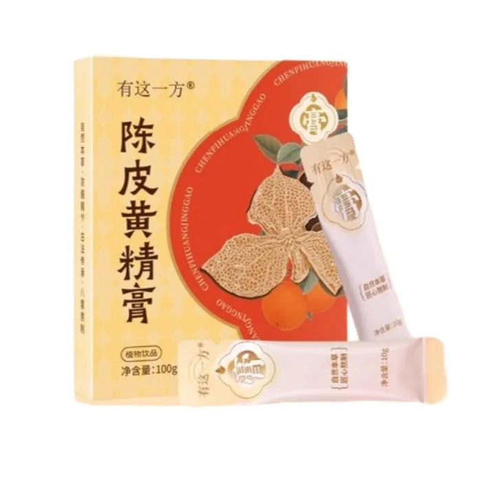 Chen Pi Huang Jing Paste Licorice Hawthorn Concentrated Paste Individual Strip Pack Huang Jing Drink 100g