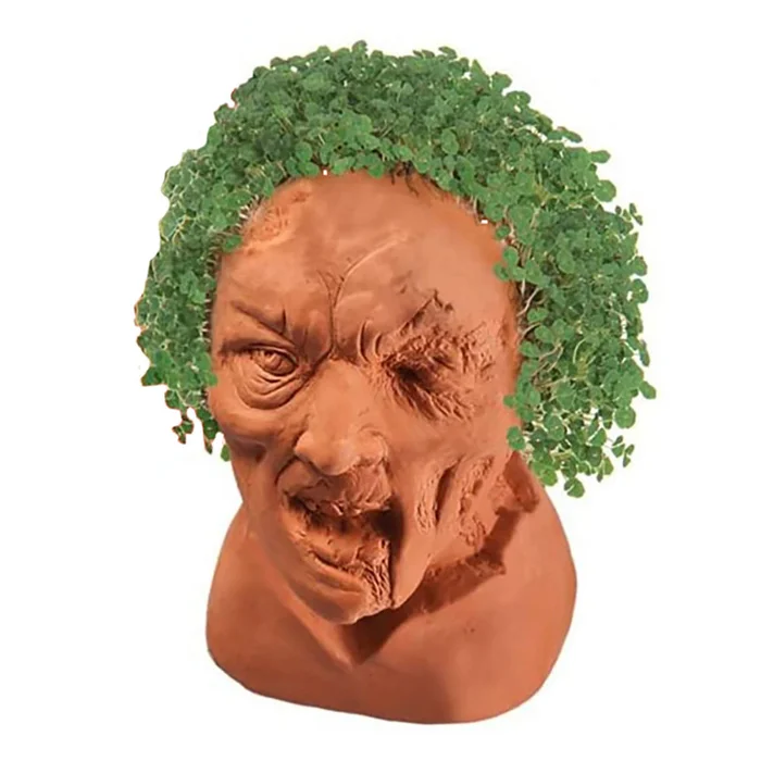Chia Zombie Creepy Holden Handmade Decorative Planter