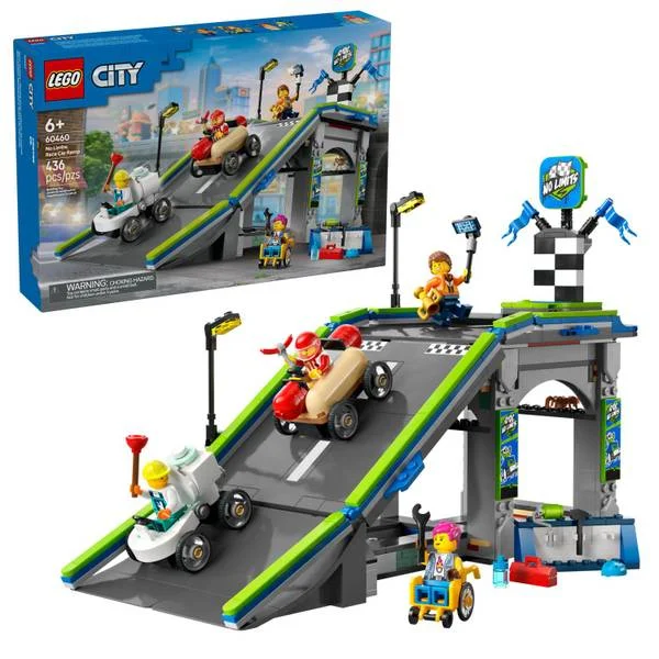 City No Limits: Race Car Ramp Track Building Toy 60460