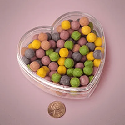 Clear Plastic Heart Containers – 3.75in – 36ct