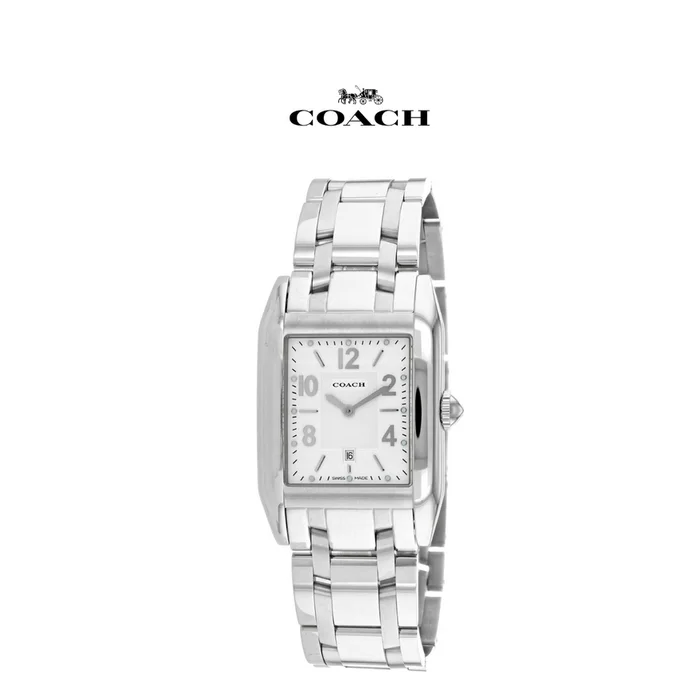 Coach Men's Commerce Root White Dial Watch, 14600490