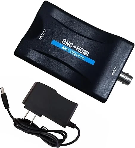 Coax to Hdmi Adapter,BNC to HDMI Converter,CVBS PAL/NTSC BNC to HDMI Adapter,720P/1080P Video Adapter HDCP Hook Security Camera CCTV DVRs Surveillance CVR to HDTV,Monitor and Projectors