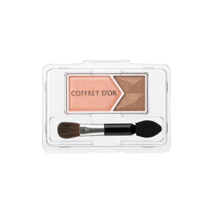 COFFRET DOR Nude Highlight Two-Color Eyeshadow #03 (Eyeshadow Core)